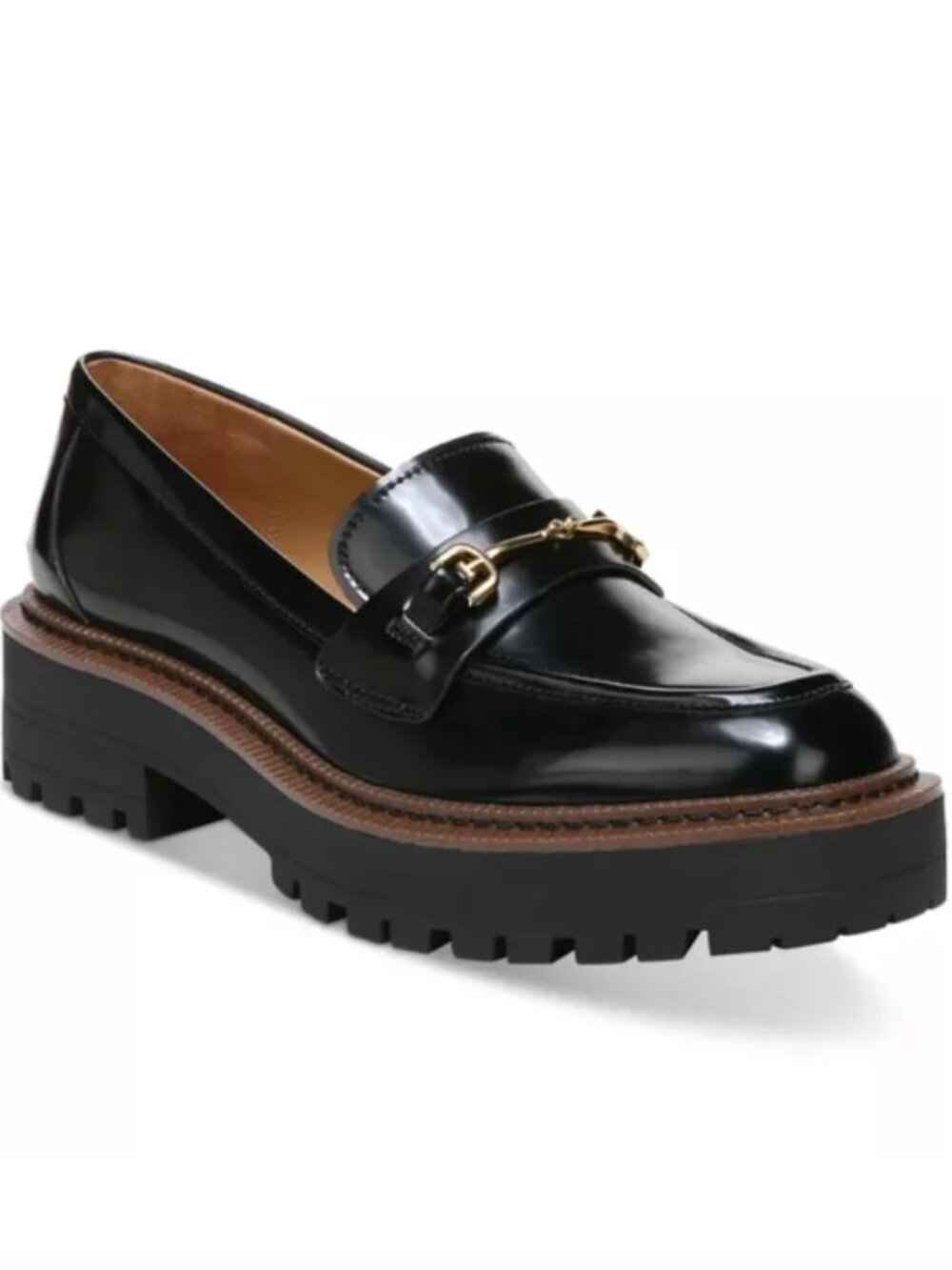 Sam Edelman "Laurs" Lug-Sole Tailored Loafer Flats